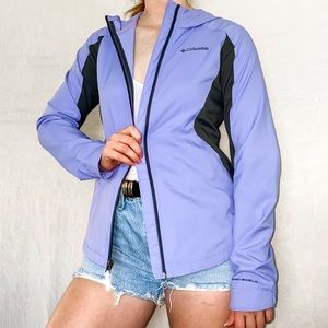 ❌SOLD❌ Columbia Lavender Purple Zip Rain Jacket